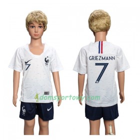Koszulka Francja Griezmann 7 Dziecięcy Wyjazdowe Koszulki Piłkarskie Mistrzostwa Świata 2018